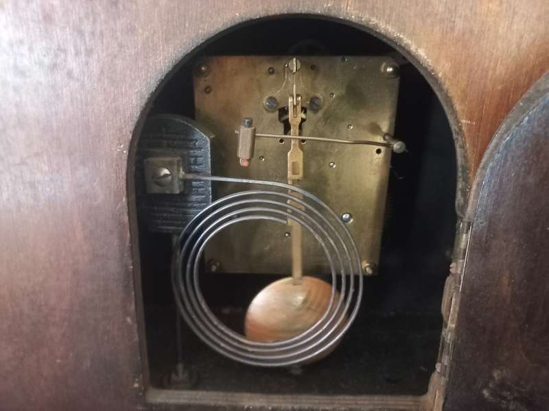 Art Deco Oak Clock