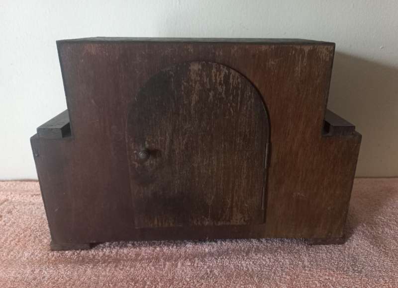 Art Deco Oak Clock