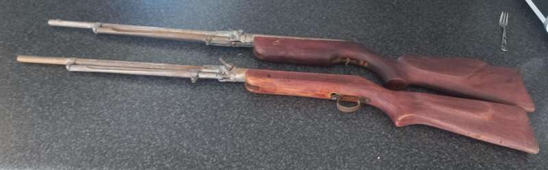 2x VEREY OLD TOP LOADER PELET GUNS