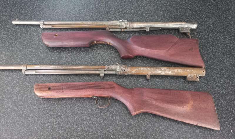 2x VEREY OLD TOP LOADER PELET GUNS