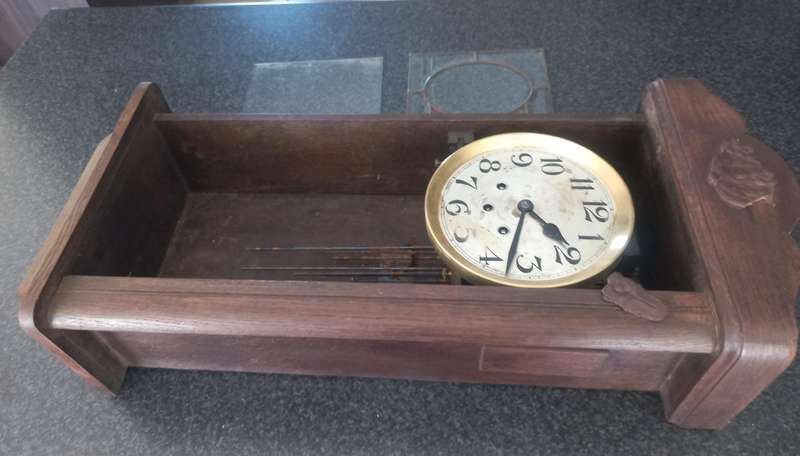 ANTIQUE GUSTAV BECKER WALL HANGING CLOCK - SOLD AS SPARES