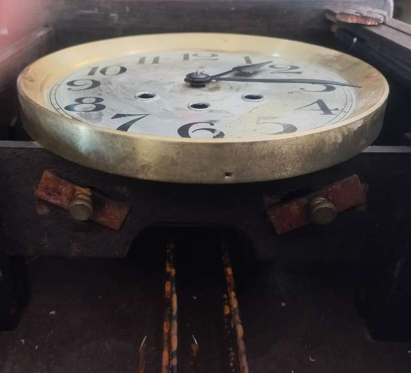 ANTIQUE GUSTAV BECKER WALL HANGING CLOCK - SOLD AS SPARES