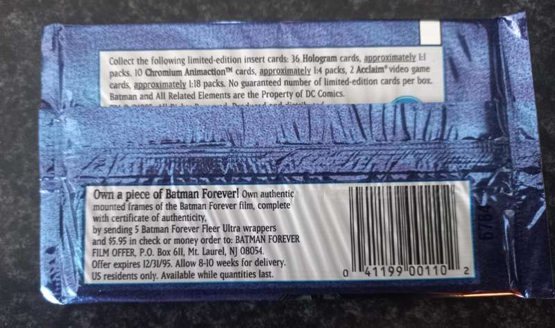 36x Sealed Packets Batman Forever Trading Cards [1995]