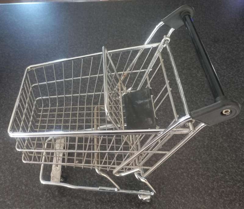 Miniature Grocery Trolley