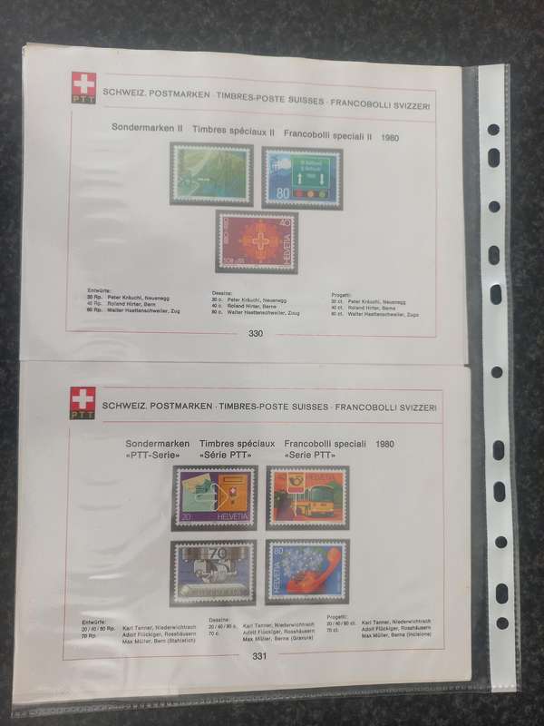 JOB LOT SWISS  STAMPS SETS - 1981 ONWARDS