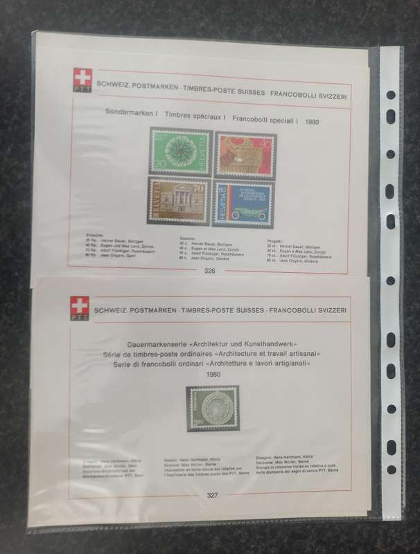 JOB LOT SWISS  STAMPS SETS - 1981 ONWARDS