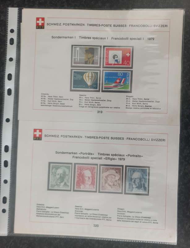 JOB LOT SWISS  STAMPS SETS - 1981 ONWARDS