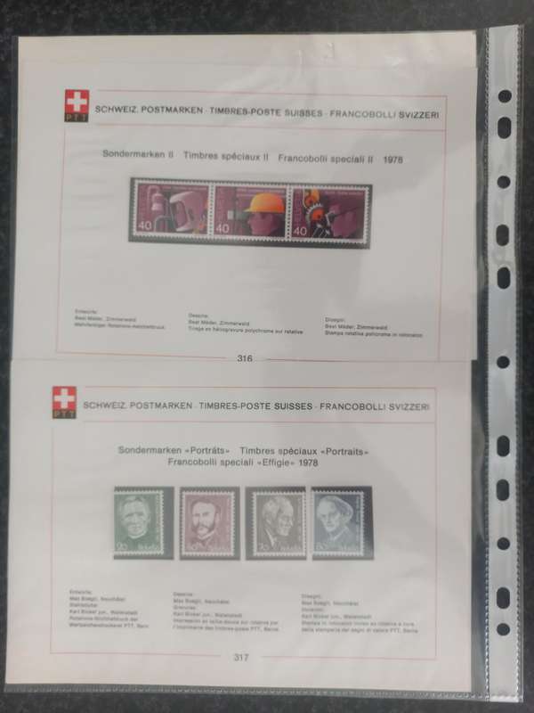 JOB LOT SWISS  STAMPS SETS - 1981 ONWARDS