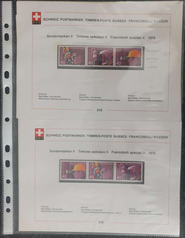 JOB LOT SWISS  STAMPS SETS - 1981 ONWARDS