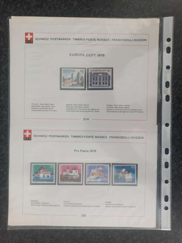 JOB LOT SWISS  STAMPS SETS - 1981 ONWARDS