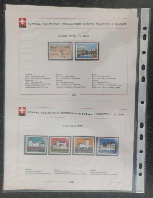 JOB LOT SWISS  STAMPS SETS - 1981 ONWARDS