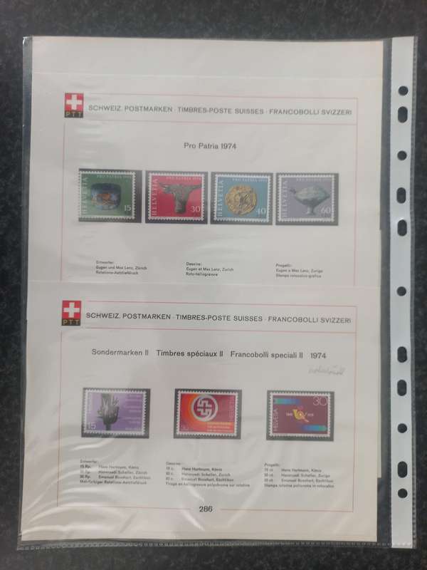 JOB LOT SWISS  STAMPS SETS - 1981 ONWARDS