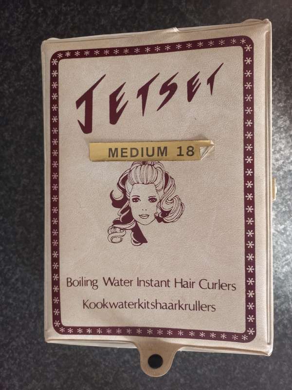 Vintage Boiling Water Instant Hair Curlers in Original Case