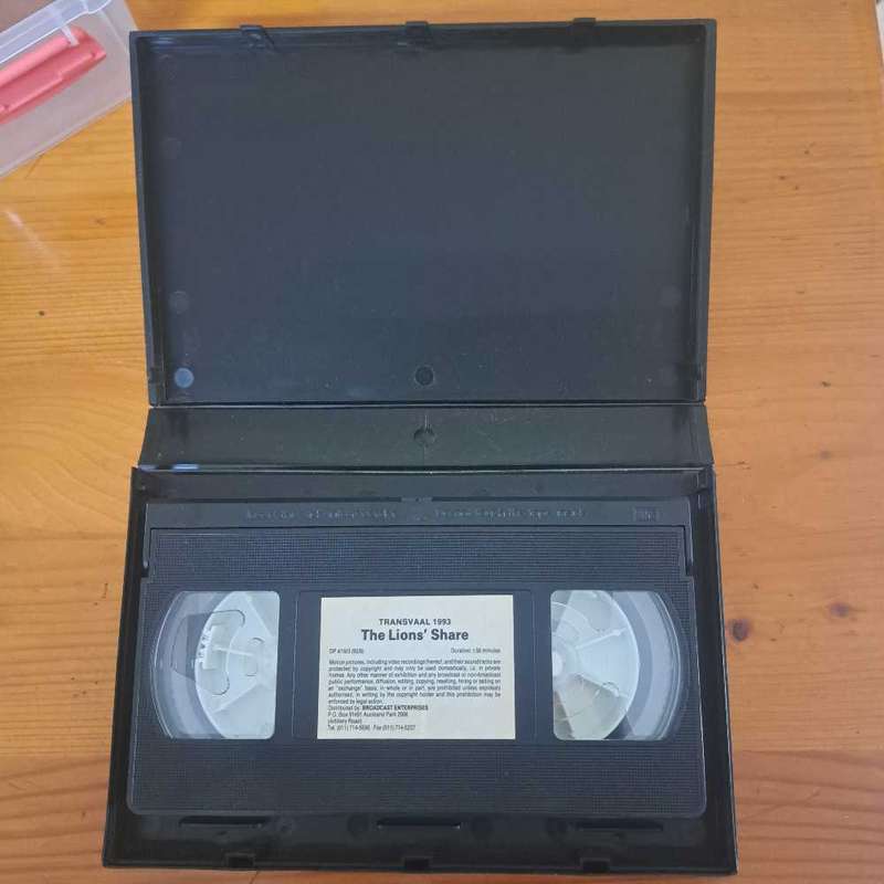 Golden Lions 1993 Rugby VHS Tape