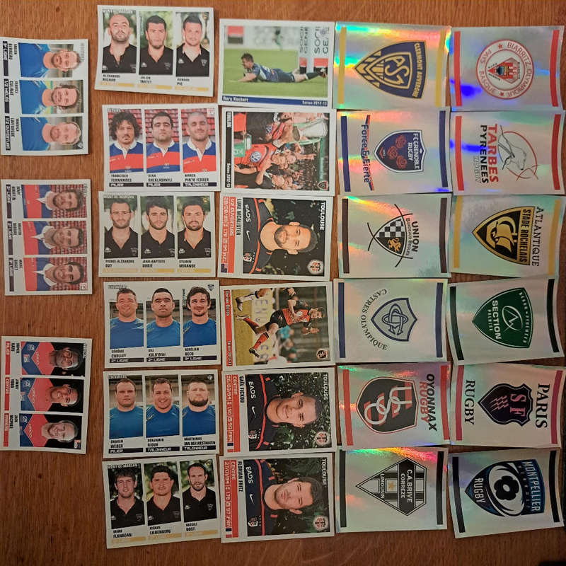 Panini Rugby Sticker Lot