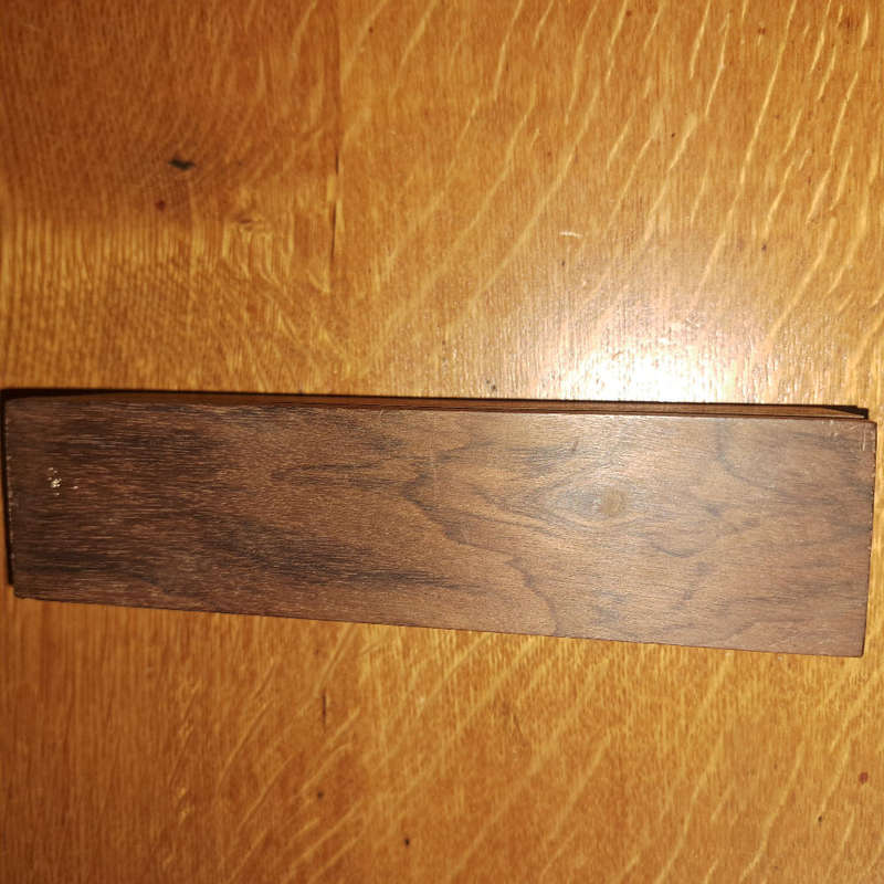 Brass tot measure made by Randall Wicomb in box
