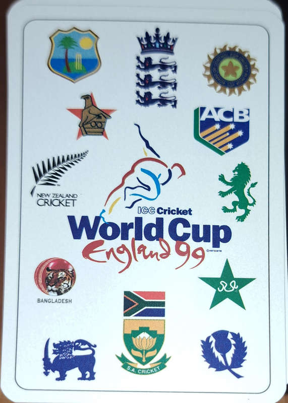 Cricket card lot - 99 World Cup