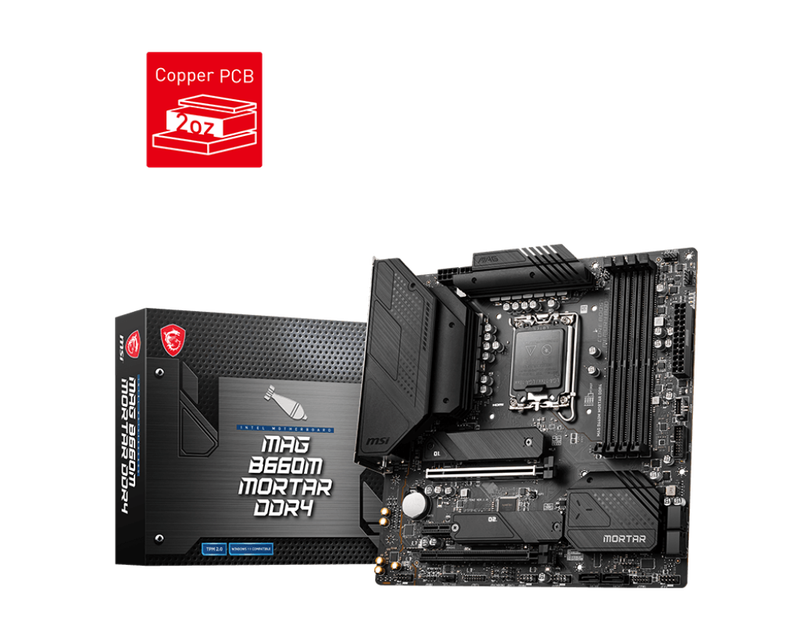 MSI MAG B660M Mortar DDR4 mATX LGA 1700 Motherboard | BRAND NEW