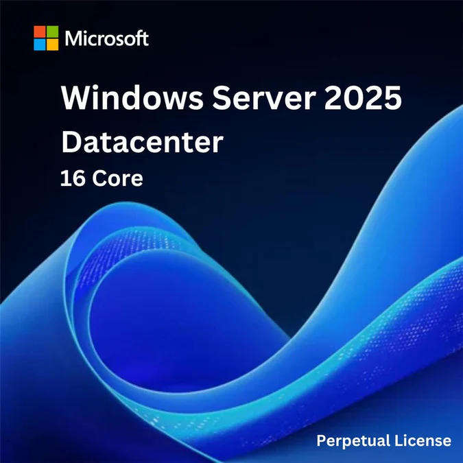 Microsoft Windows Server 2025 Datacenter | 16-Core License | 50 CAL's + COA