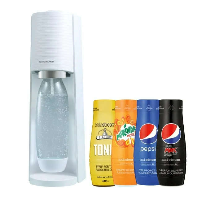Sodastream Terra Machine and 4 Syrups