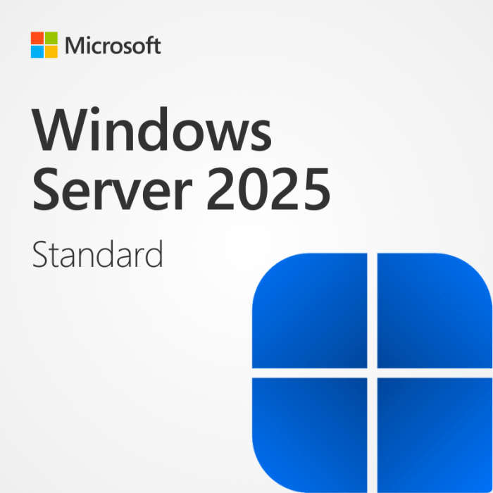 Microsoft Windows Server 2025 Standard | 16-Core License | 50 CAL's + COA