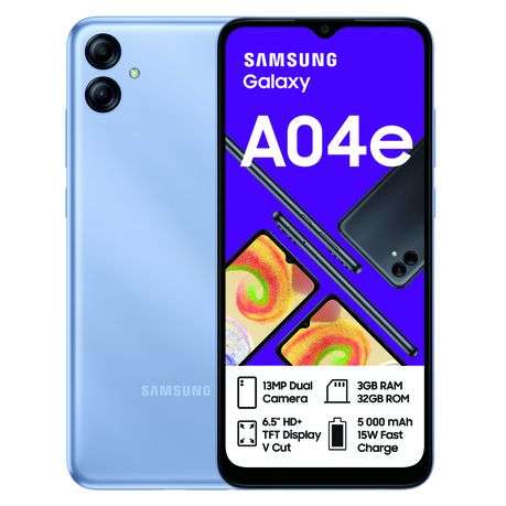 Samsung Galaxy A04e 32GB LTE Dual Sim - Light Blue