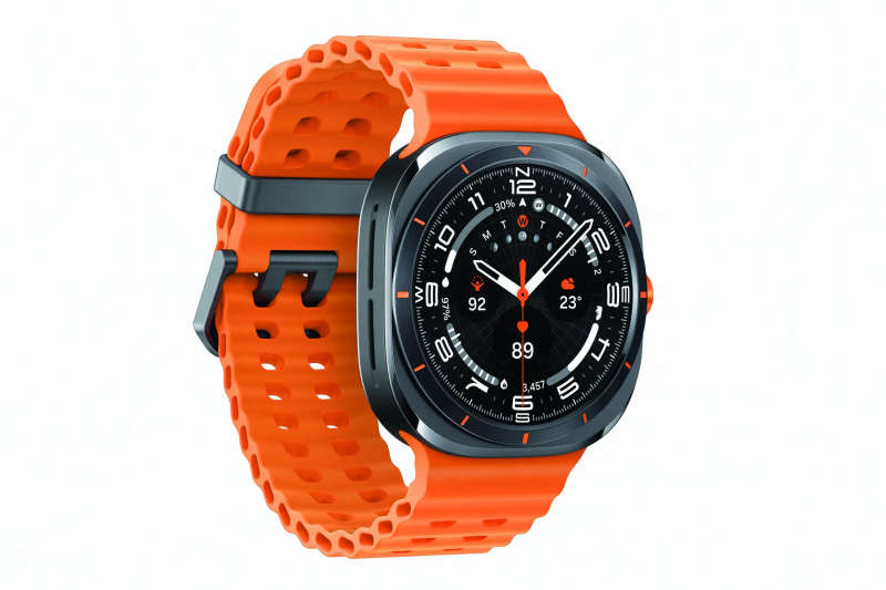 Samsung Galaxy Watch Ultra LTE 47mm Titanium Gray | Orange Band