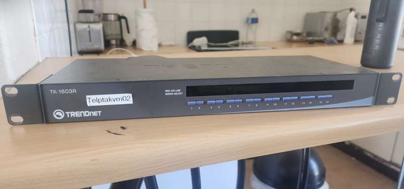 TRENDNET KVM SWITCH TK-1603R 16PORTS WITH 3x FREE CLIENT CONNECTION CABLES