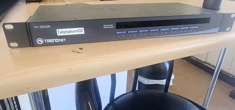 TRENDNET KVM SWITCH TK-1603R 16PORTS WITH 3x FREE CLIENT CONNECTION CABLES