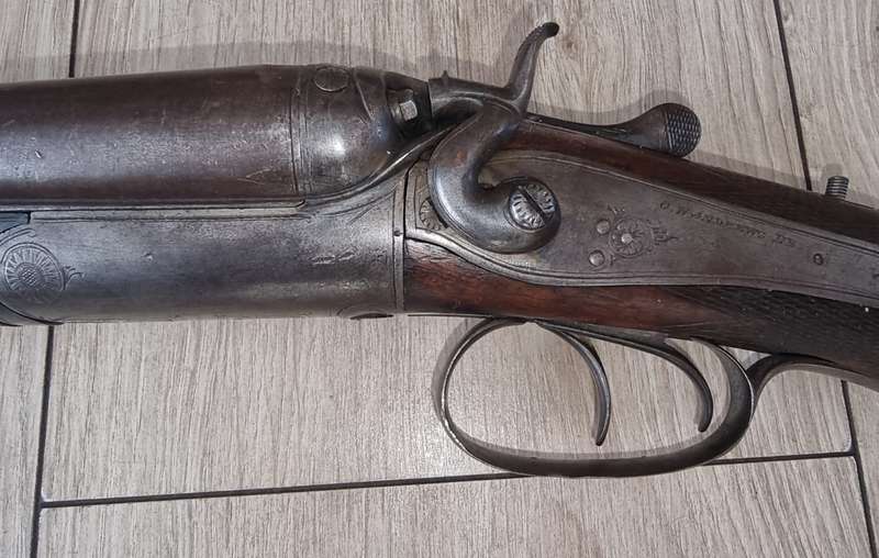 C. W. Andrews Ltd. London Double Barrel Back Action Hammer Shotgun in 12 Gauge
