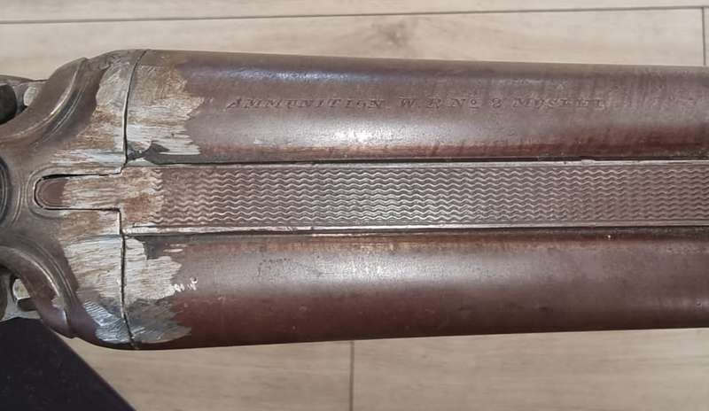 C. W. Andrews Ltd. London Double Barrel Back Action Hammer Shotgun in 12 Gauge