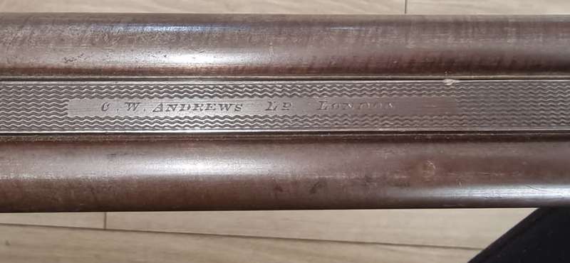 C. W. Andrews Ltd. London Double Barrel Back Action Hammer Shotgun in 12 Gauge