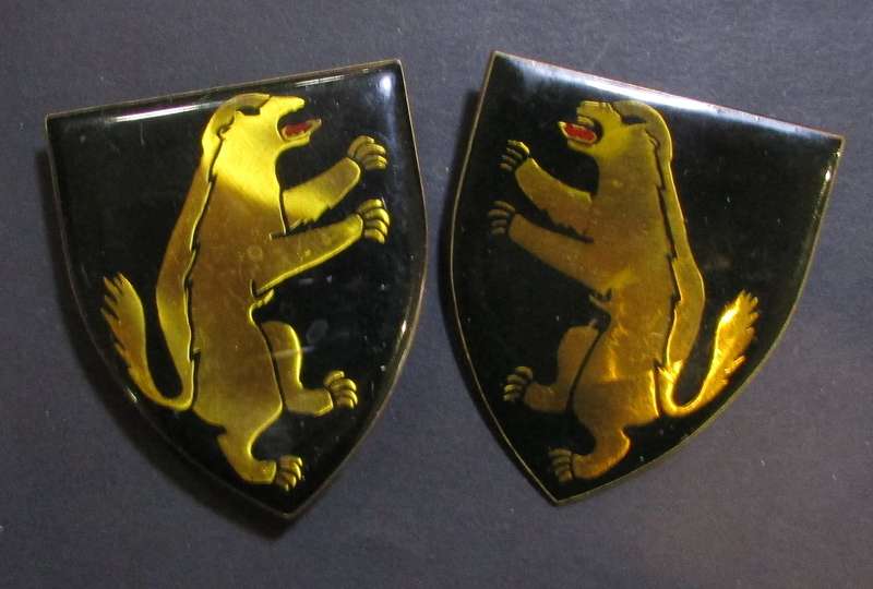 SADF - 1 SA Infantry Battalion Shoulder Flash Pair