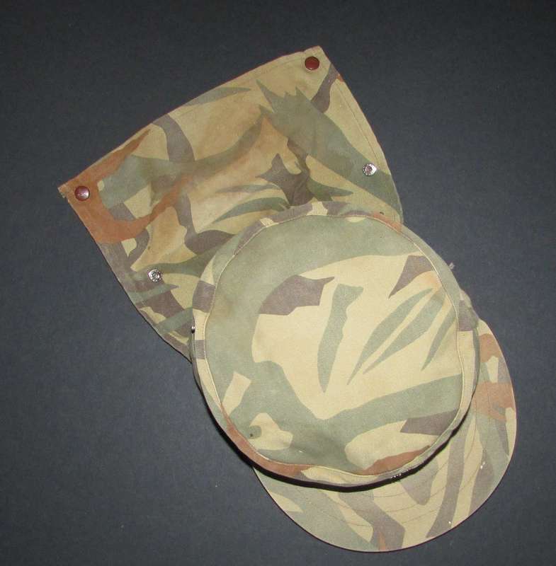 (Homelands) Bophutatswana Police Camo Flap Cap with Badge and Day-Glo ( Rare )