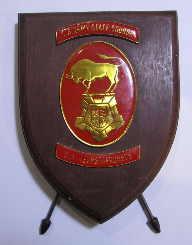 SADF - Army Staff Course Plaque