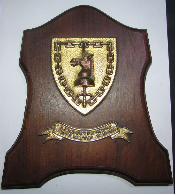 SADF - Army Battle School Plaque