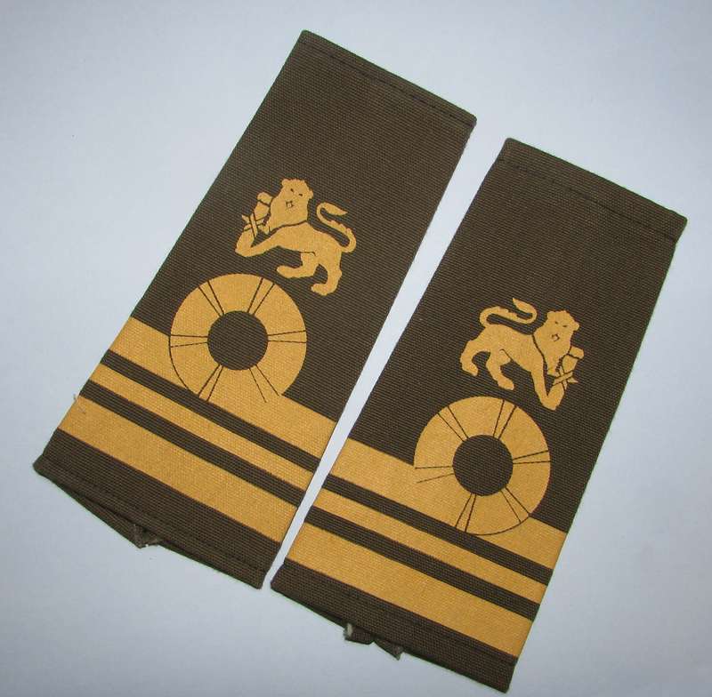 SADF - Navy Marine LT. Commander Rank Epaulette Pair ( Printed )