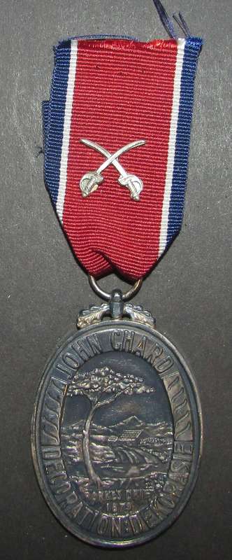 SADF - Full Size John Chard Decorations ( Silver with Ribbon Device )
