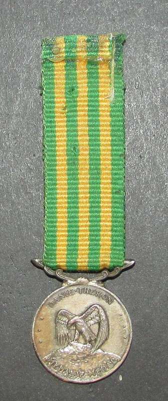 SADF - Miniature Danie Theron Medal