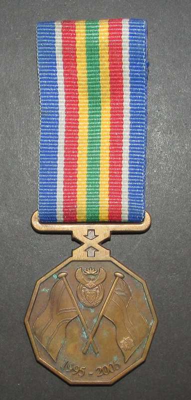 South African Police Service Ten Year Commemoration Medal