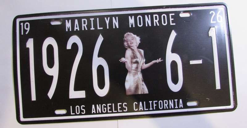 Man-Cave - Marilyn Monroe Commemorative Number Plate
