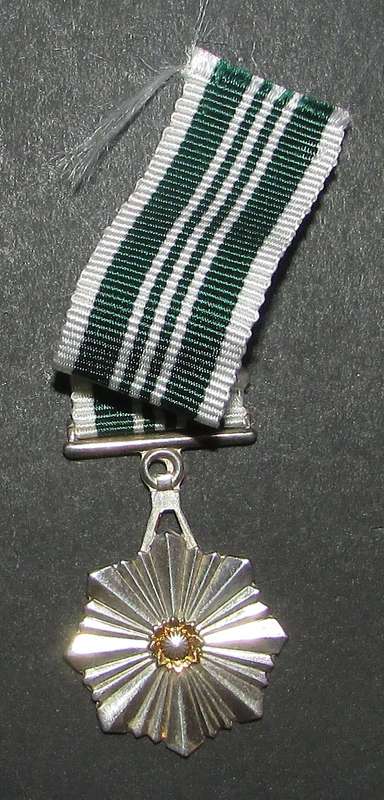 South African Prison Service Miniature Medal ( Sterling )