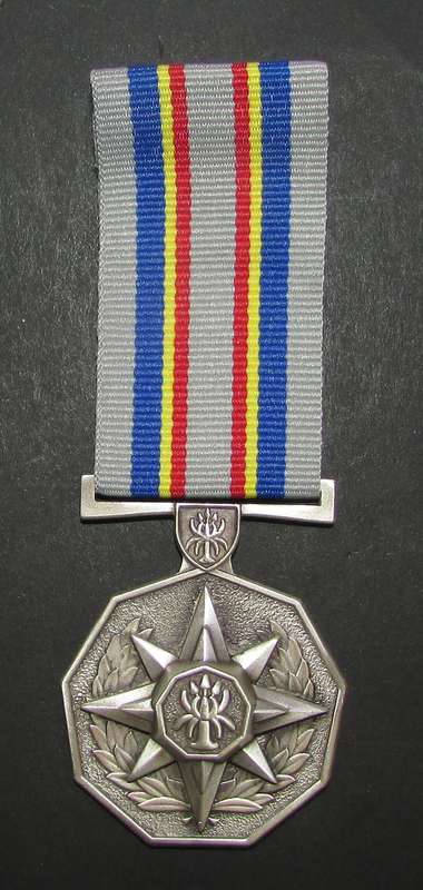 Full Size SA Silver 20 Year Service Medal - Starting under Silver