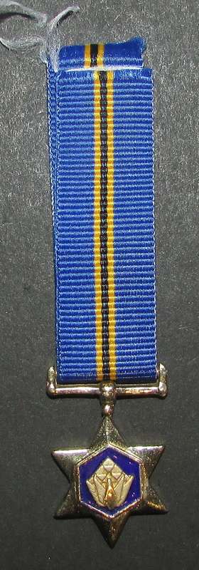 SANDF - Miniature Gold Protea Decoration - ( Sterling Silver )