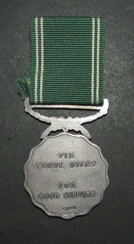 SADF - 20 Year Good Service Medal ( Silver )