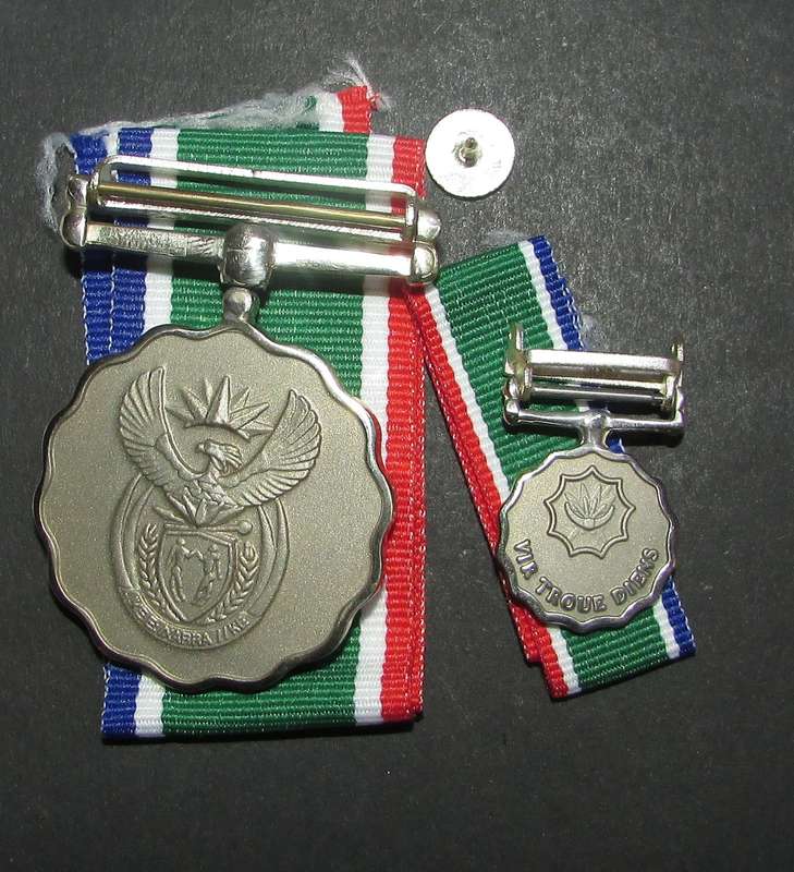 SADF - Full Size with Miniature 30 Year Service Medals