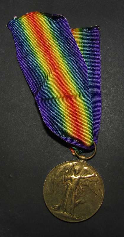 Full Size World War One Victory Medal:PTE C.J.G 2ND SAI
