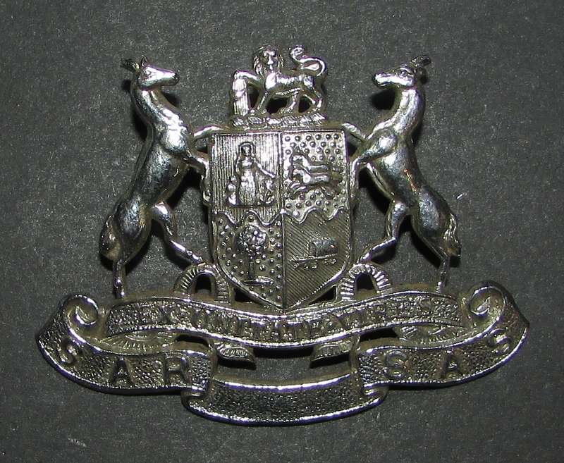 SAS/SAR Railway Cap Badge