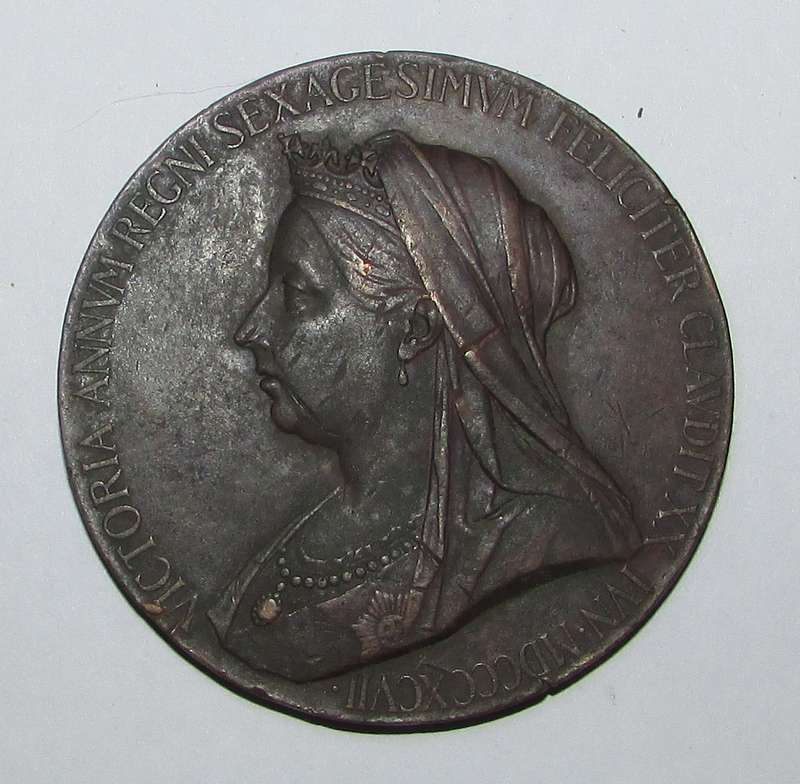 1897 Diamond Jubilee Medallion - Queen Victoria (Large Bronze)