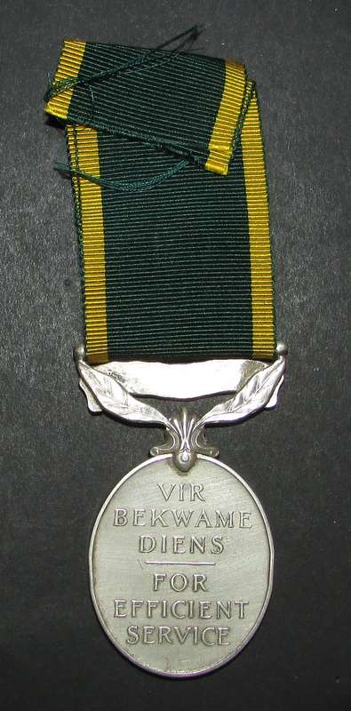 Full Size George V South Africa Efficiency Medal